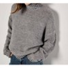 Women's Chunky Oversized Sweater - APRICOT - 2 of 4