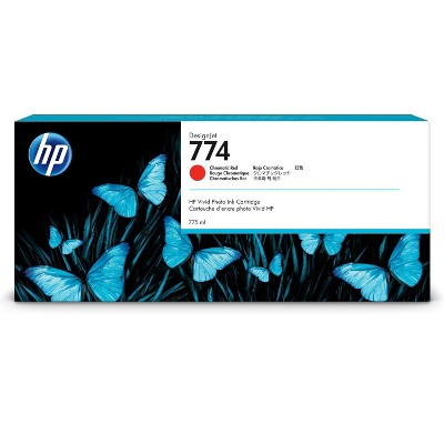 HP Inc. 774 775-ml Chromatic Red DesignJet Ink Cartridge, P2W02A