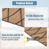 Unique Bargains EVA Faux Teak Decking Sheet Mat Non-Slip Self-Adhesive Deck Brown Black 27.5"x75" - 4 of 4