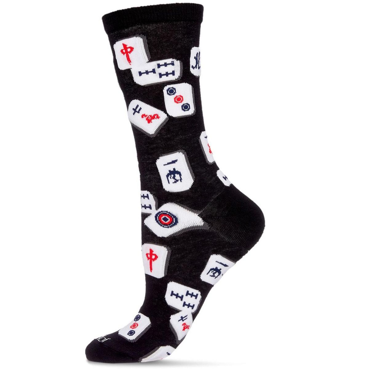 Memoi Mahjong Bamboo Blend Crew Socks