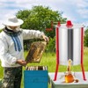 Garvee 4 Frames Manual Honey Extractor, Food Grade Stainless Steel Manual Beekeeping Extraction, Honeycomb Drum Spinner , for Apiarys, Beekeepers - 2 of 4