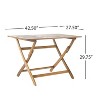 PAGED Square Portable Table Modern Wooden Patio Folding Table for Indoor and Outdoor, Space Saving - 3 of 4