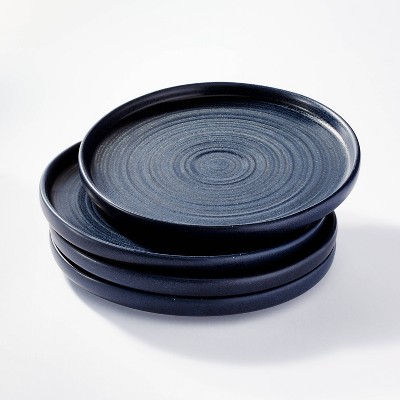 10.6" 4pk Stoneware Glazed Dinner Plates Blue - Threshold™ designed with Studio McGee