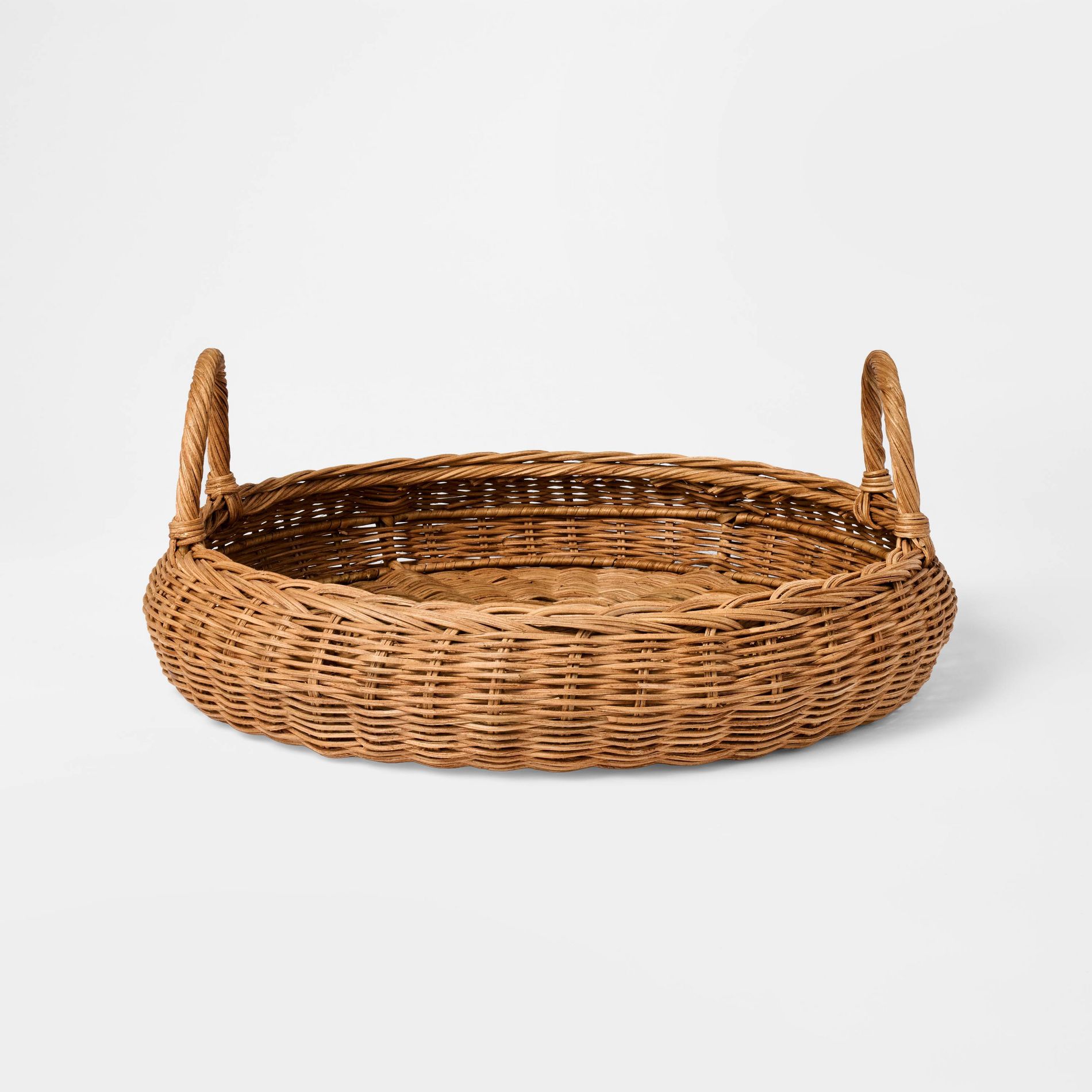 Braided Woven Rattan Tray - Threshold™ designed with Studio McGee