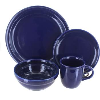 Blue Rose Polish Pottery Zaklady Dinnerware (4 PC)