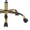 TiramisuBest Cream & Gold Velvet Office Chair: 360¡ã Swivel, Adjustable Height - 3 of 4