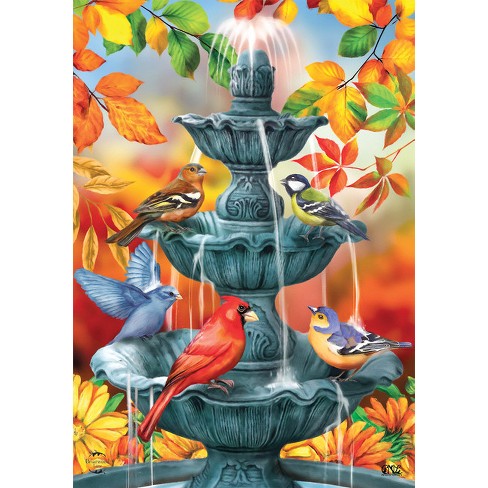Bandiera Decorativa Briarwood Lane Country Birds - Cardellini E Blue Jay - 28x40 Cm