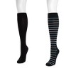 Muk Luks Women's 2 Pack Nylon Compression Socks - 2 of 3