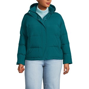 Lands' End Women's Wide Channel 600 Down Puffer Jacket - 1 of 4
