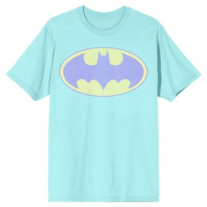 Batman Classic Logo Men's Celadon T-shirt - 1 of 2