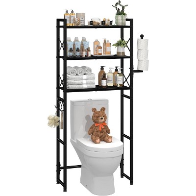 Simple Trending Over The Toilet Storage Rack Black