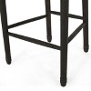 2pcs Leather and Wooden Counter Heighe Barstools for living room-Christopher Knight Home - 4 of 4