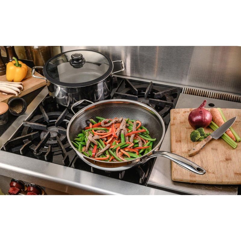 Frieling Black Cube, Wok, 12.5" dia., Stainless steel/quick release, 3 of 5