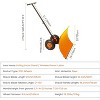 29" Wheeled Snow Shovel for Driveway Adjustable Height & 5-Angle Blade with Ergonomic Handle - 2 of 4