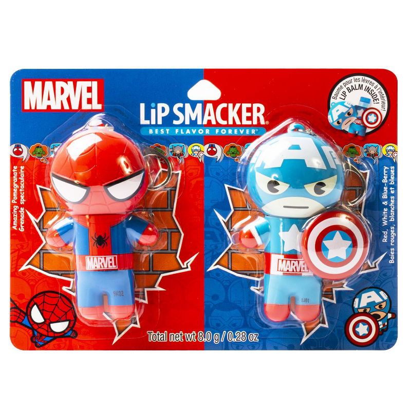 Lip Smacker Marvel Hero Lip Balm &#8211; Spider-Man /Captain America &#8211; 2pk, 5 of 8