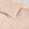 Modern Circles Cotton Medium Weight Woven Coverlet by Blue Nile Mills - 4 of 4