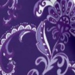 midnight violet fan floral