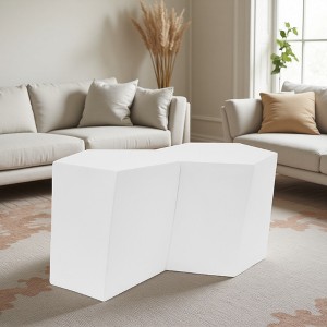 30.25" MGO 2-Piece Geometric Coffee Table Set - 1 of 4