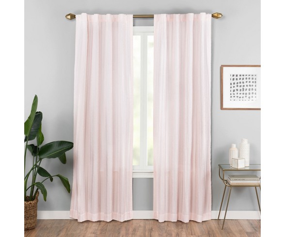 42"x95" Vaughan Fashion Curtain Blush - Vue Elements