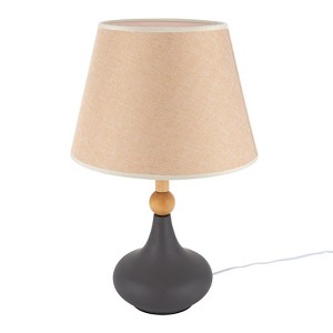 YIYIBYUS Vintage Farmhouse Table Lamps for Living Room Bedroom Traditional Bedside Nightstand Lamp With Linen Shade - 1 of 4