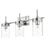 Elegant Lighting Benny 3 light Chrome and Clear Bath Sconce - 4 of 4