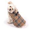 The Worthy Dog Beige Plaid Flannel Adjustable Pet Dress - image 4 of 4