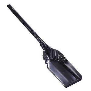 Fulton Fireplace Ash Shovel, Black Enameled Steel, Longer Handle, 21 x 5 x 9.25 Inches Deep, USA Made - 1 of 4