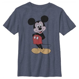 Boy's Disney Mickey Mouse Classic Cartoon Smile T-Shirt - 1 of 3