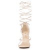 Allegra K Women's Strappy Straps Lace Up Stiletto Heel Sandals - 2 of 4