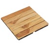vidaXL Decking Tiles 10 pcs 11.8"x11.8" Solid Wood Teak Vertical Pattern - 3 of 4