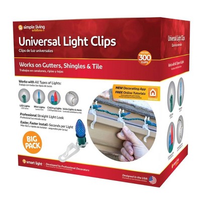 Simple Living Solutions 300ct Universal Light Clips