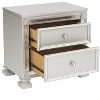 NicBex Nightstand with 2 Drawers,1pc Side Table with  Multi-colored and Finish and Pulls,Bedside Table for Bedroom,Living Room - 4 of 4