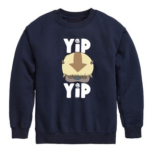 Boys' - Avatar: The Last Airbender - Cute Appa Yip Yip Graphic Long Sleeve Fleece Sweatshirt - 1 of 4