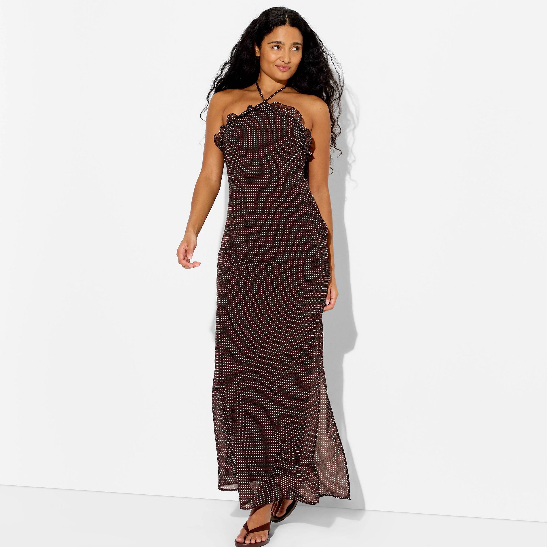 Women's Ruffle Maxi Empire Waist Dress - Wild Fable™