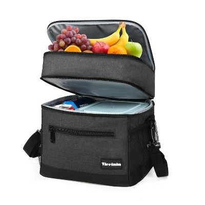 Tirrinia Small Insulated Lunch Bag For Men Women, Splash Proof Mini  Portable Reusable Thermal Lunch Box Cooler Tote For Adults, Grey : Target