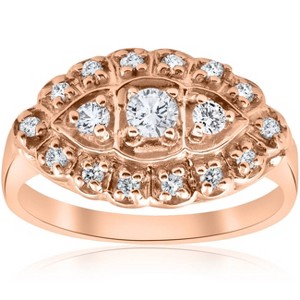 Pompeii3 1/2ct Antique Diamond Ring 14K Rose Gold - 1 of 4