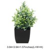 Unique Bargains Artificial Plants Plastic Green 2.76"x2.76"x7.09" 1 Pcs - 3 of 4