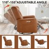 CAVINAS Power Recliner Chair with Swivel & Rocker, Heavy Duty Motion Mechanism, Lumbar & Neck Support Pillow, USB/Type-C Charging Ports - 2 of 4