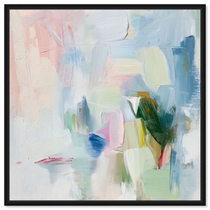 Art Remedy Verdant Breeze Over White Modern Colorful Art Framed - 1 of 4