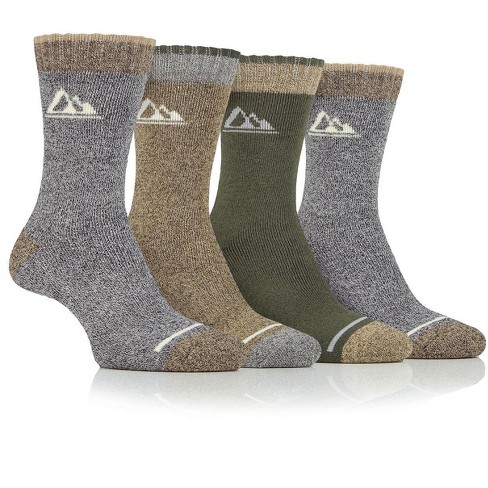 Men's Performance Polyester Marl Boot Sock | Size Men's 7-12 -  Stone/khaki/olive