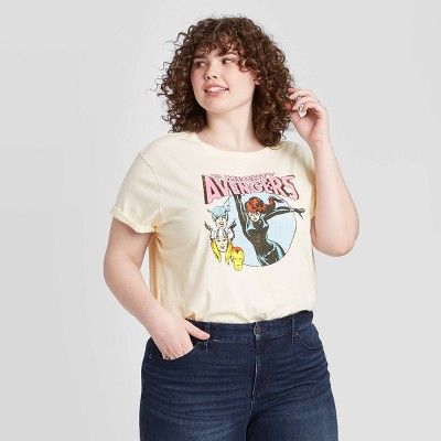 plus size womens superhero t shirts