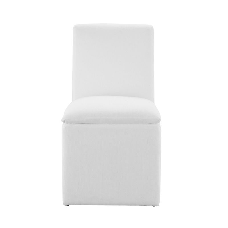 24&#34; Marissa Stain Resistant Fabric Dining Chair White - Abbyson Living, 6 of 11