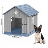 Gulches Multi-Pet PP Kennel Waterproof/Mildew-Proof/UV-Protected, 4 Grass Fixing Nails, 2 Top Vents, 5 Pressure-Sharing Base Columns - 3 of 4
