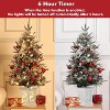 Artificial Christmas Tree Tabletop, Flocked Potted Christmas Tree with Berry Clusters, Battery Operated, for Front Door, Porch - 3 of 4