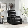 Large Power Lift Recliner Chair for Elderly, Massage & Heat, Remote Control, Side Pockets, Cup Holders, PU Leather - 2 of 4