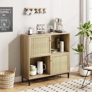 Whizmax Coffee Bar Cabinet, Farmhouse Sideboard Buffet Cabinet with Storage for Kitchen, Dining Room, Living Room - 1 of 4