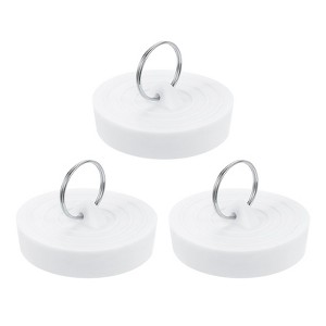 Unique Bargains Bathroom Kitchen Laundry Rubber Hanging Ring Sink Bathtub Drain Stoppers - 1 of 4