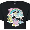 Women's - My Little Pony - Rainbow Scene Cropped Graphic T-Shirt - 2 of 4