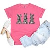 Simply Sage Market Women's Trio Leopard Bunnies Short Sleeve Garment Dyed Tee - 3 of 4