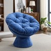 CAVINAS Oversized 360-Degree Swivel Accent Chair, Comfortable Lounge Chair, Barrel Papasan Chair for Living Room or Bedroom - 4 of 4